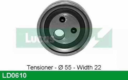 Lucas Engine Drive LD0610 - Tensioner Pulley, timing belt xparts.lv