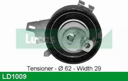 Lucas Engine Drive LD1009 - Tensioner Pulley, timing belt xparts.lv