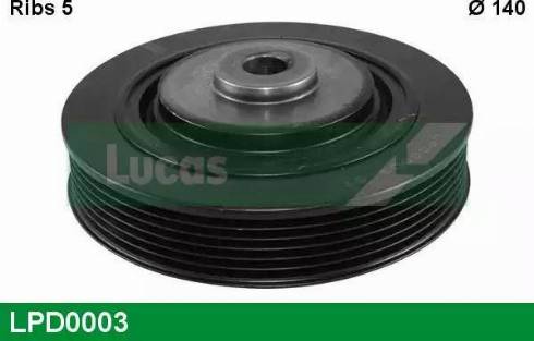 Lucas Engine Drive LPD0003 - Belt Pulley, crankshaft xparts.lv