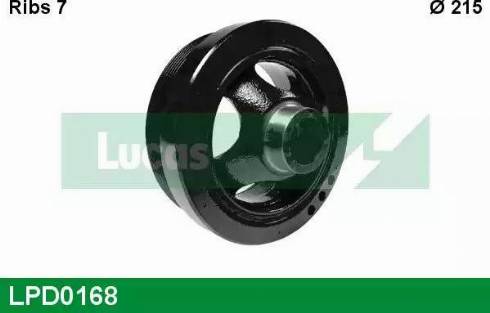 Lucas Engine Drive LPD0168 - Belt Pulley, crankshaft xparts.lv