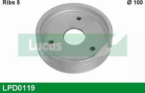 Lucas Engine Drive LPD0119 - Pulley, power steering pump xparts.lv