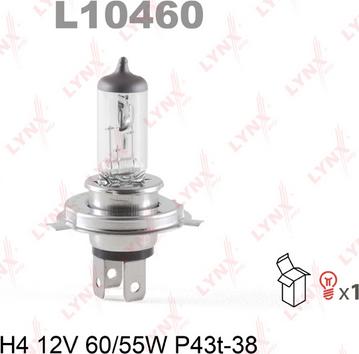 LYNXauto L10460 - Лампа накаливания, фара дальнего света xparts.lv