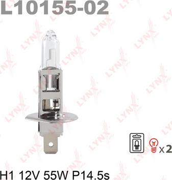 LYNXauto L10155-02 - Bulb, spotlight xparts.lv