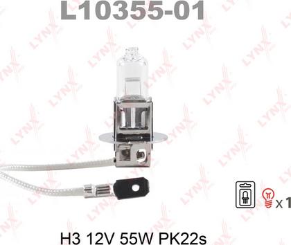 LYNXauto L10355-01 - Лампа накаливания, фара дальнего света xparts.lv