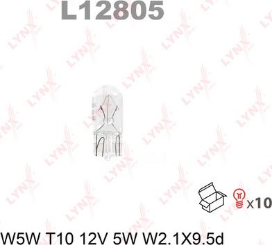 LYNXauto L12805 - Лампа накаливания xparts.lv
