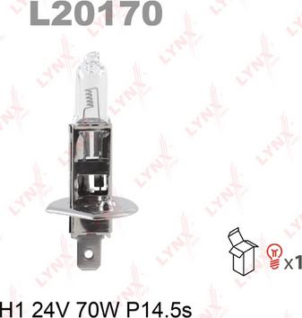 LYNXauto L20170 - Лампа накаливания, фара дальнего света xparts.lv