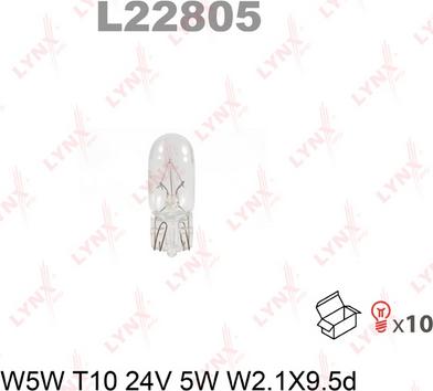 LYNXauto L22805 - Kvēlspuldze xparts.lv