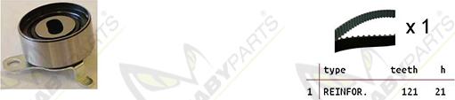 Mabyparts OBK010329 - Timing Belt Set xparts.lv