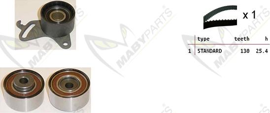Mabyparts OBK010252 - Timing Belt Set xparts.lv