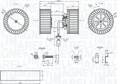 Magneti Marelli 069412208010 - Salona ventilators xparts.lv