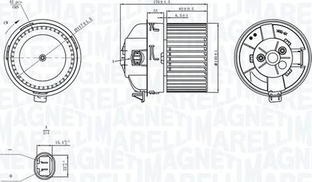 Magneti Marelli 069412282010 - Salona ventilators xparts.lv