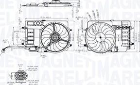 Magneti Marelli 069422859010 - Fan, radiator xparts.lv