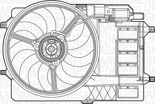 Magneti Marelli 069422279010 - Fan, radiator xparts.lv