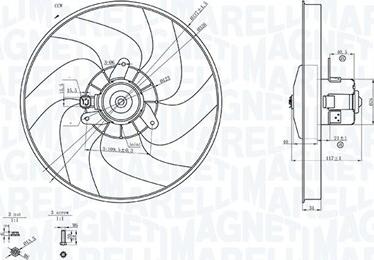 Magneti Marelli 069422756010 - Вентилятор, охлаждение двигателя xparts.lv