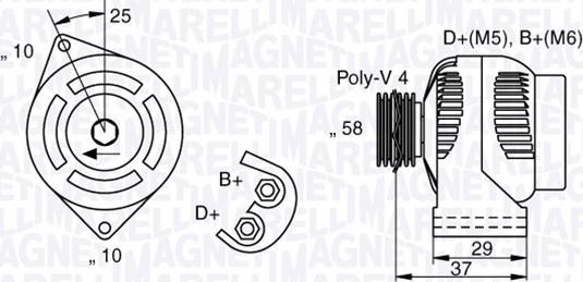 Magneti Marelli 063341658010 - Alternator xparts.lv