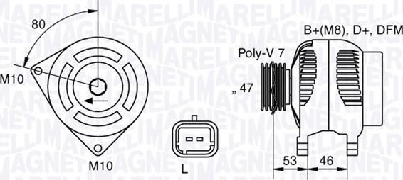 Magneti Marelli 063341734010 - Ģenerators xparts.lv