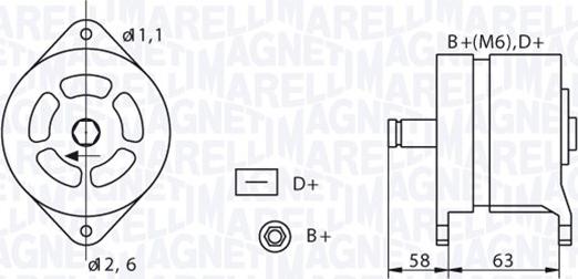 Magneti Marelli 063320049010 - Ģenerators xparts.lv
