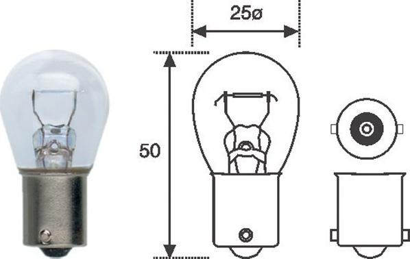 Magneti Marelli 008506100000 - Лампа накаливания, фонарь указателя поворота xparts.lv