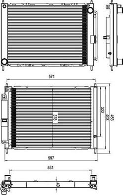 Magneti Marelli 359000310030 - Radiators, Motora dzesēšanas sistēma xparts.lv