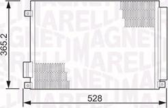 Magneti Marelli 350203497000 - Condenser, air conditioning xparts.lv