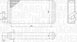 Magneti Marelli 350218403000 - Теплообменник, отопление салона xparts.lv