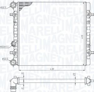 Magneti Marelli 350213190900 - Radiators, Motora dzesēšanas sistēma xparts.lv