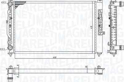 Magneti Marelli 350213191700 - Radiators, Motora dzesēšanas sistēma xparts.lv