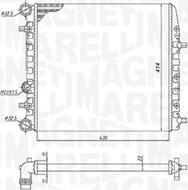 Magneti Marelli 350213184600 - Radiators, Motora dzesēšanas sistēma xparts.lv