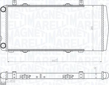 Magneti Marelli 350213180100 - Radiator, engine cooling xparts.lv