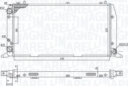 Magneti Marelli 350213188700 - Radiatorius, variklio aušinimas xparts.lv