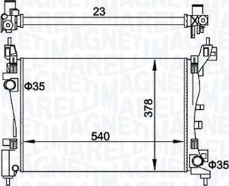 Magneti Marelli 350213899000 - Radiators, Motora dzesēšanas sistēma xparts.lv