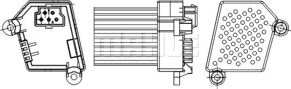 MAHLE ABR 33 000S - Reguliatorius, keleivio pusės ventiliatorius xparts.lv