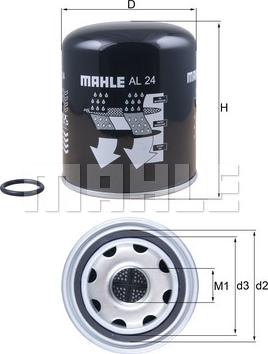MAHLE AL 24 - Air Dryer Cartridge, compressed-air system xparts.lv