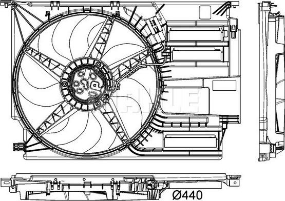 MAHLE CFF 403 000P - Ventilators, Motora dzesēšanas sistēma xparts.lv