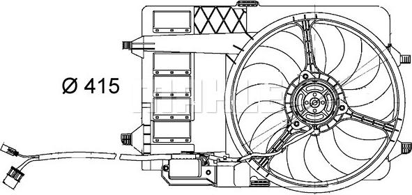 MAHLE CFF 29 000S - Ventilators, Motora dzesēšanas sistēma xparts.lv