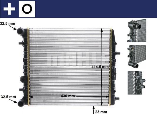 MAHLE CR 454 000S - Radiators, Motora dzesēšanas sistēma xparts.lv
