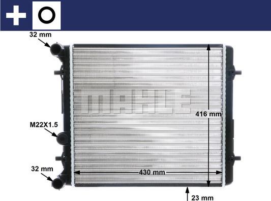 MAHLE CR 367 000S - Radiator, engine cooling xparts.lv