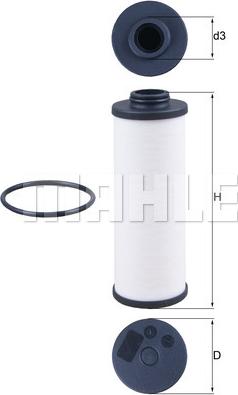 MAHLE HX 186D - Hidraulinis filtras, automatinė transmisija xparts.lv