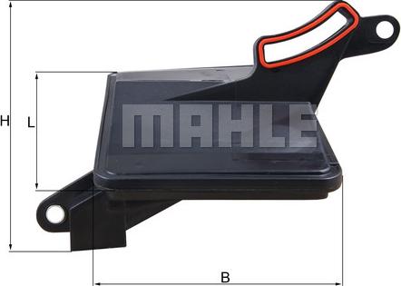 MAHLE HX 188 - Hydraulic Filter, automatic transmission xparts.lv