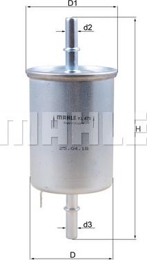 MAHLE KL 470 - Fuel filter xparts.lv