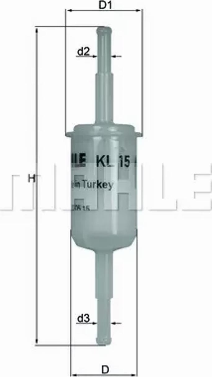MAHLE KL 15 OF - Fuel filter xparts.lv