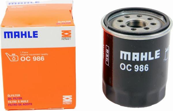 MAHLE OC 986 - Eļļas filtrs xparts.lv