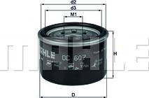 MAHLE OC 607 - Oil Filter xparts.lv