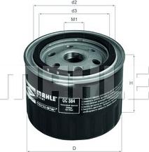 MAHLE OC 384 - Oil Filter xparts.lv