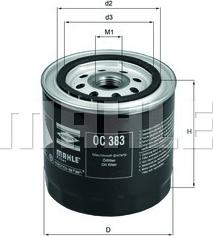 MAHLE OC 383 - Oil Filter xparts.lv