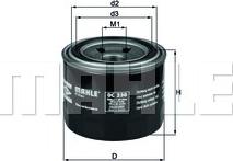 MAHLE OC 230 - Oil Filter xparts.lv