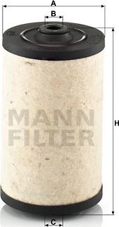 Mann-Filter BFU 811 - Kuro filtras xparts.lv