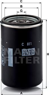 Mann-Filter C 811 - Oro filtras xparts.lv