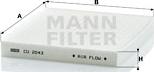 Mann-Filter CU 2043 - Фильтр воздуха в салоне xparts.lv