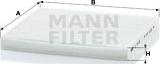 Mann-Filter CU 2035 - Фильтр воздуха в салоне xparts.lv